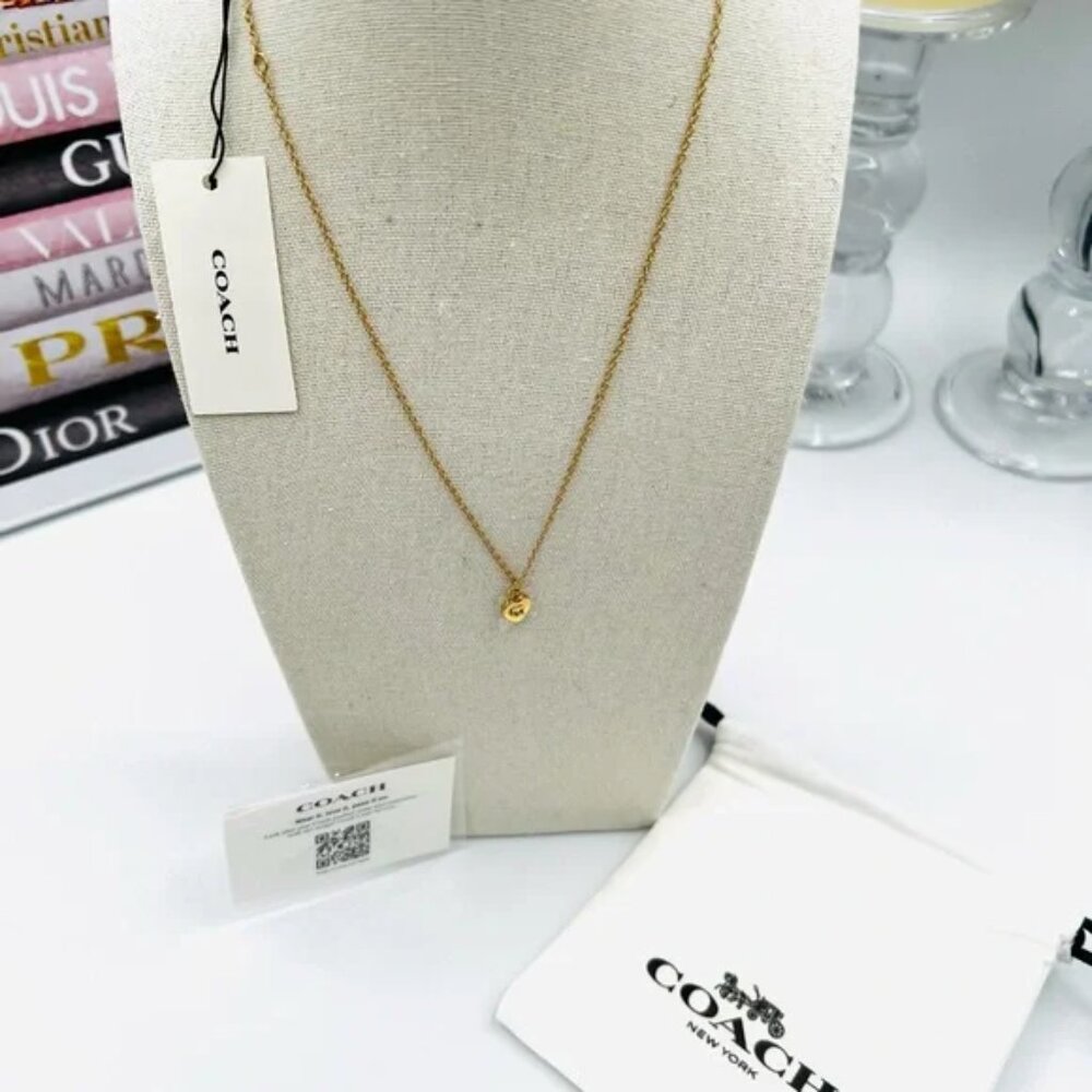 COACH Heart-Shaped Pendant Necklace‎ (BRAND-NEW & BEAUTIFUL!) - Picture 3 of 5